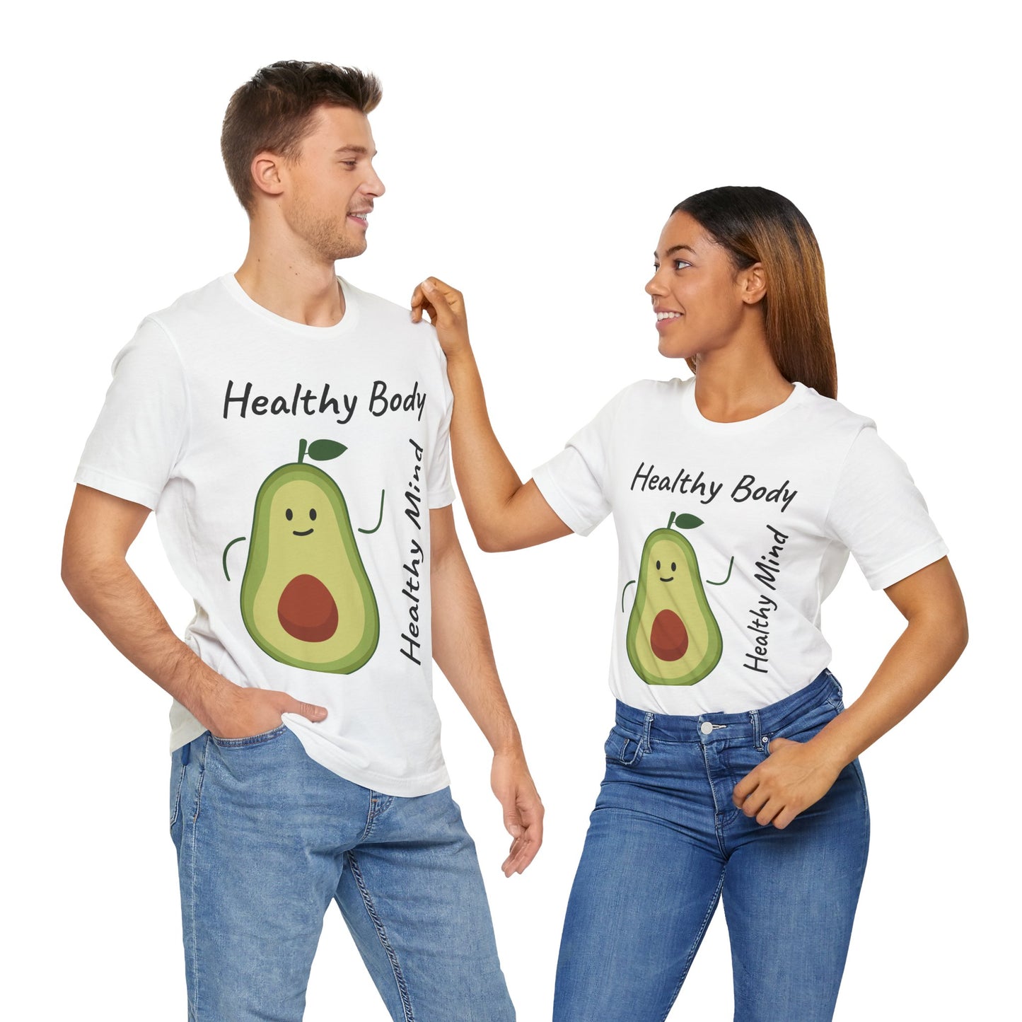 Healthy Body Healthy Mind AvacadoTee - Unisex Jersey Short Sleeve T-Shirt