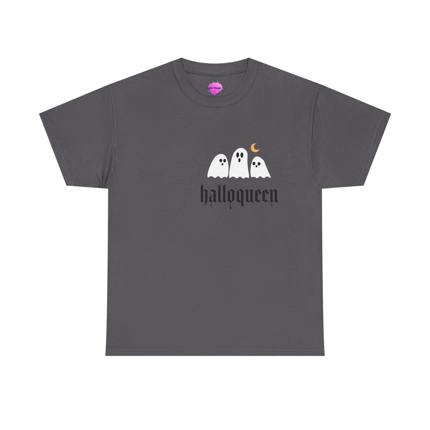 Halloween Ghosts T-Shirt | Unisex Heavy Cotton Tee | Hallowqueen Design | Spooky Season Apparel, Fall Fashion, Halloween Costume