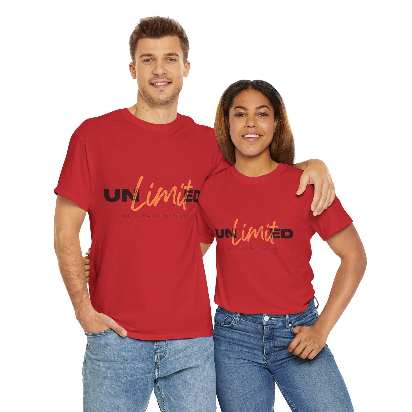 Unlimited Unisex Heavy Cotton Tee - Empowerment Shirt, Gift for Friends, Motivational Clothing, Casual Wear, Everyday T-Shirt