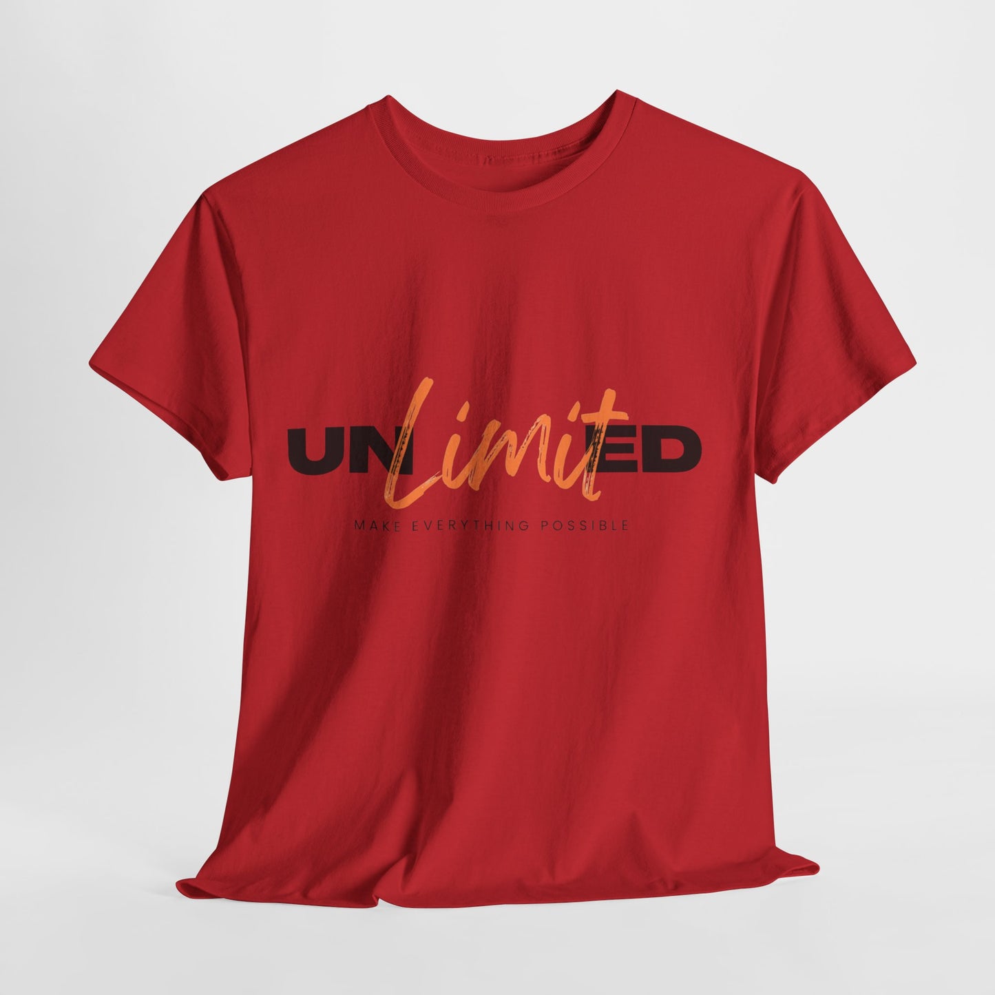 Unlimited Unisex Heavy Cotton Tee - Empowerment Shirt, Gift for Friends, Motivational Clothing, Casual Wear, Everyday T-Shirt