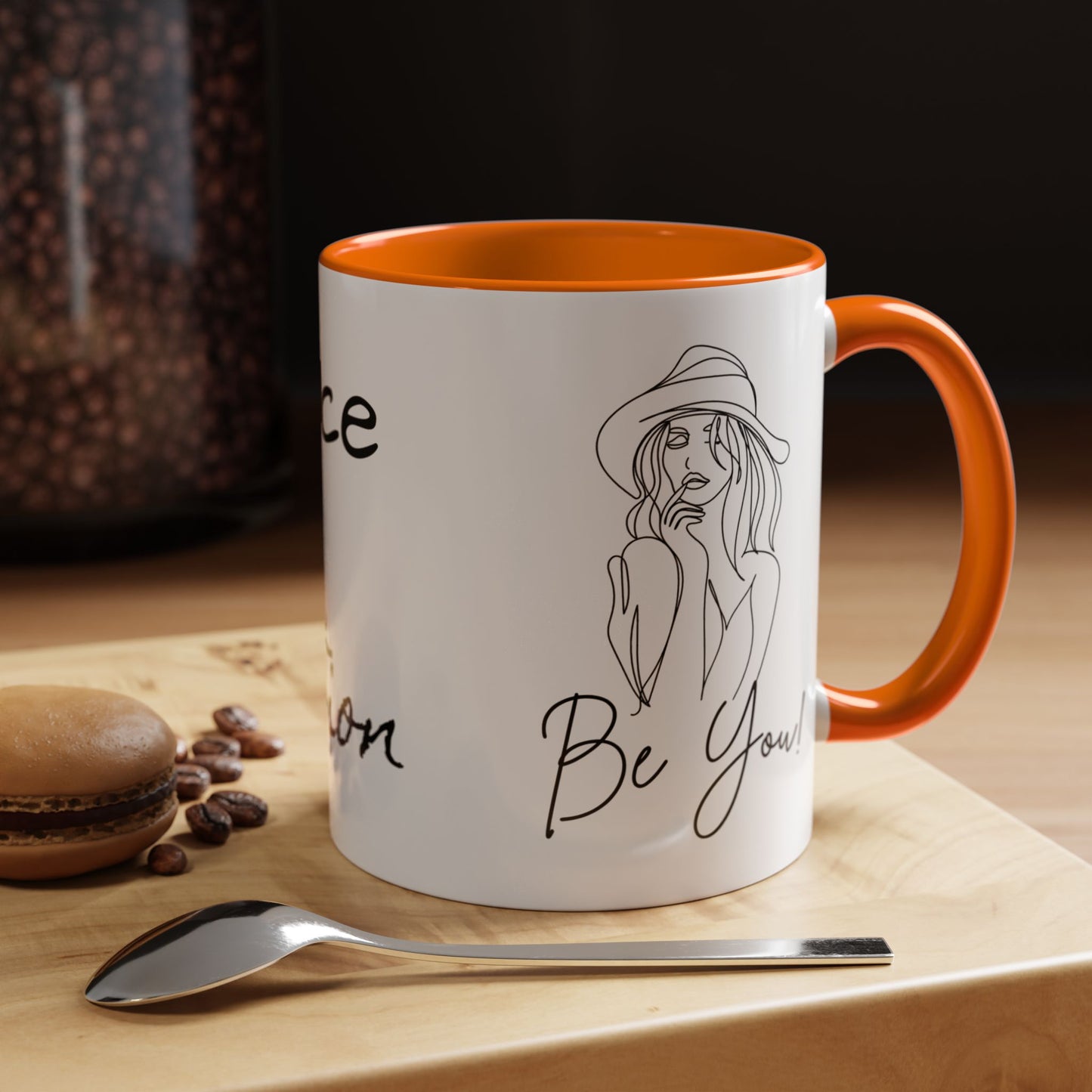 Inspirational Accent Coffee Mug - "Be You!" - 11oz & 15oz