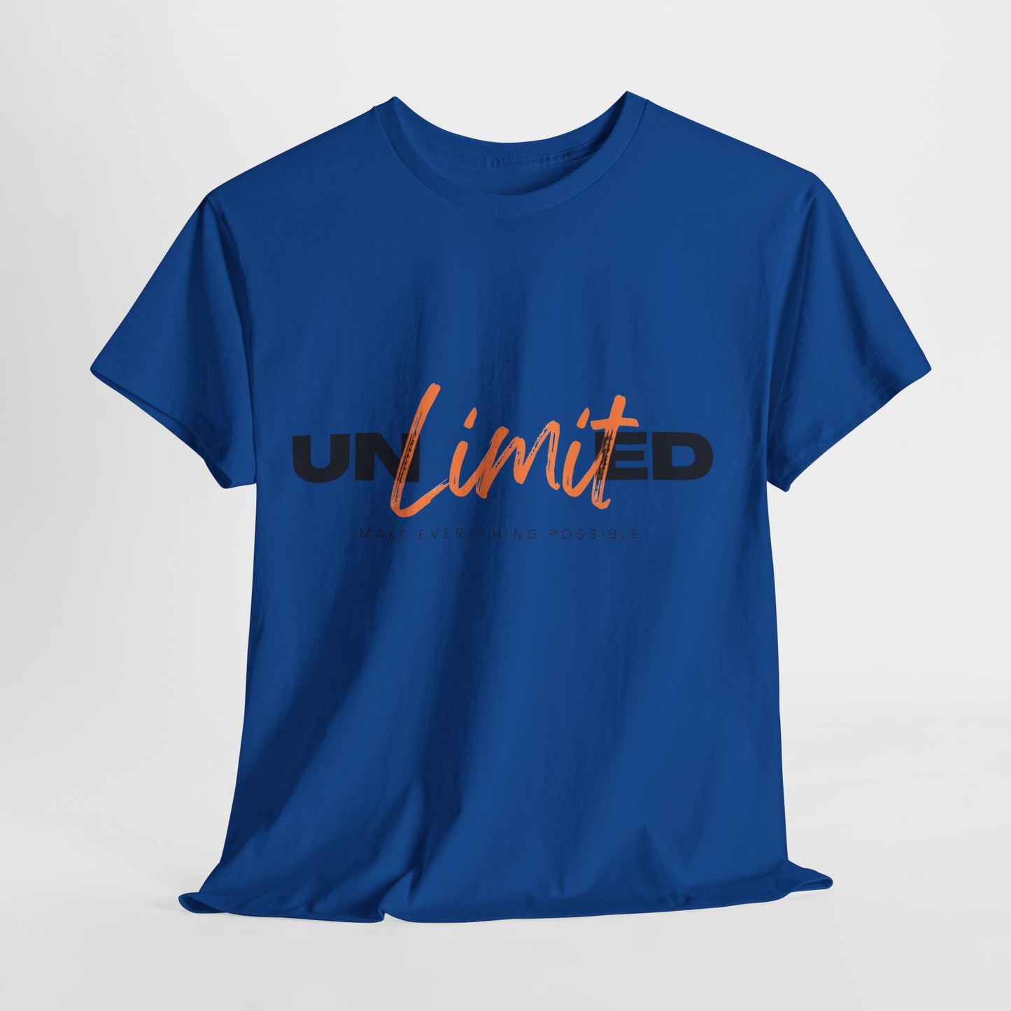 Unlimited Unisex Heavy Cotton Tee - Empowerment Shirt, Gift for Friends, Motivational Clothing, Casual Wear, Everyday T-Shirt