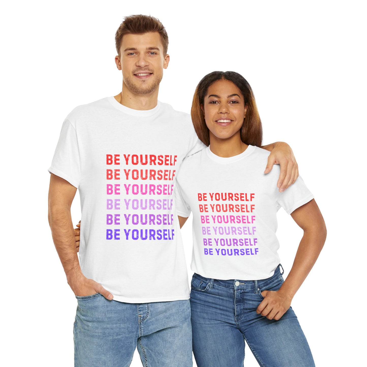 Bold Unisex Tee - Be Yourself Graphic Design