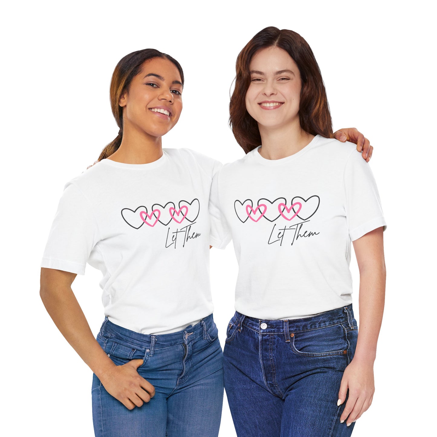 Let Them Love Unisex Tee - Heart Design