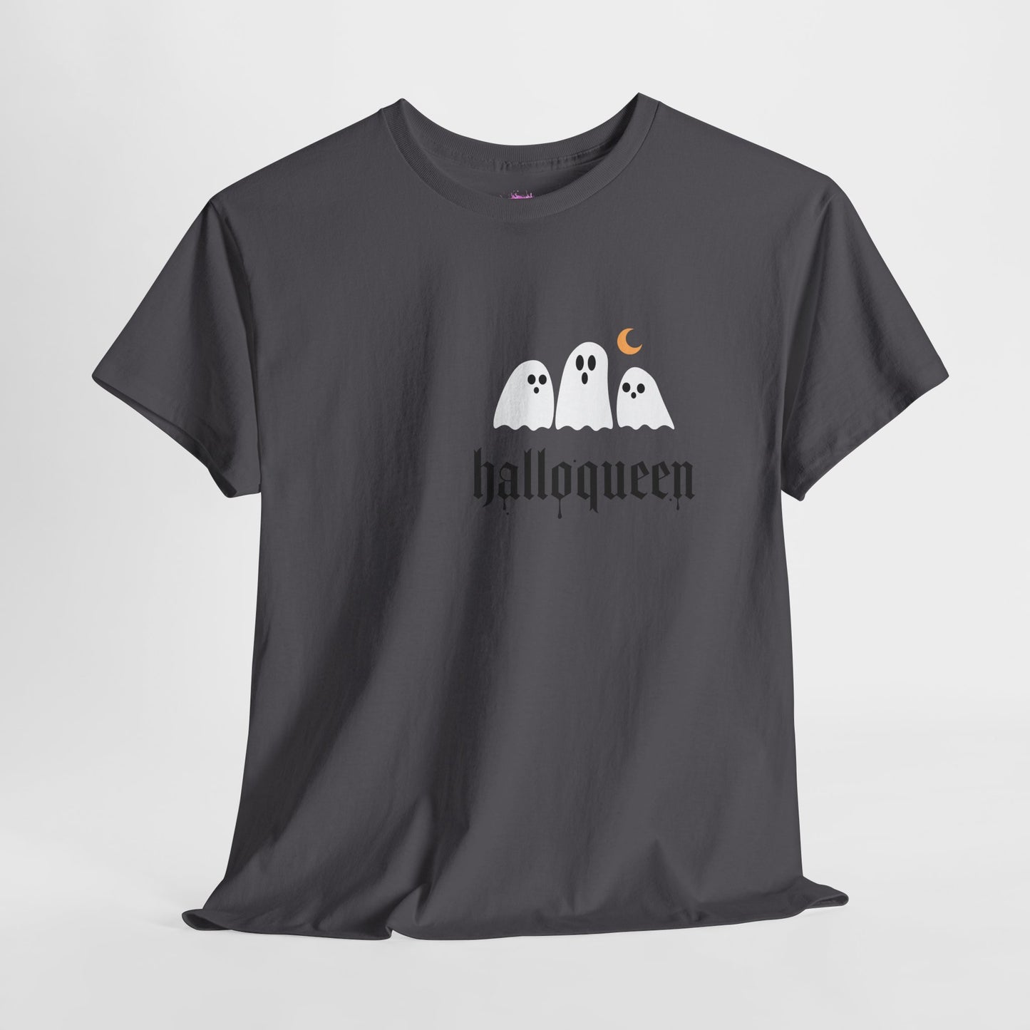 Halloween Ghosts T-Shirt | Unisex Heavy Cotton Tee | Hallowqueen Design | Spooky Season Apparel, Fall Fashion, Halloween Costume