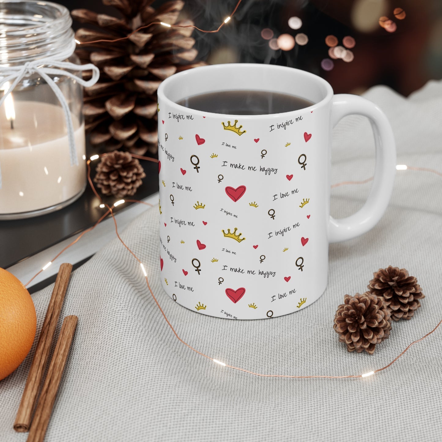 Inspirational Ceramic Coffee Cups - 11oz & 15oz - Perfect Gift for Motivation and Celebration