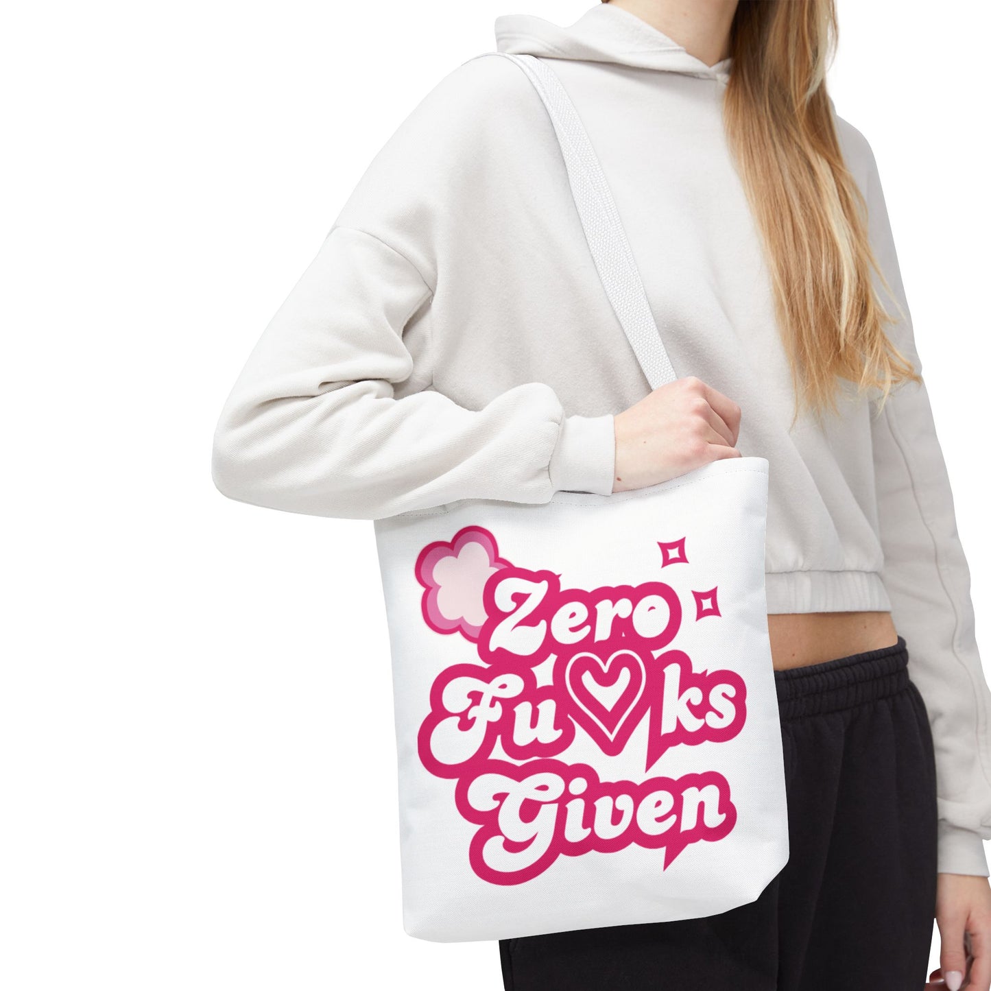 Zero F*cks Given Tote Bag - Fun and Sassy Statement Bag for Everyday Use!