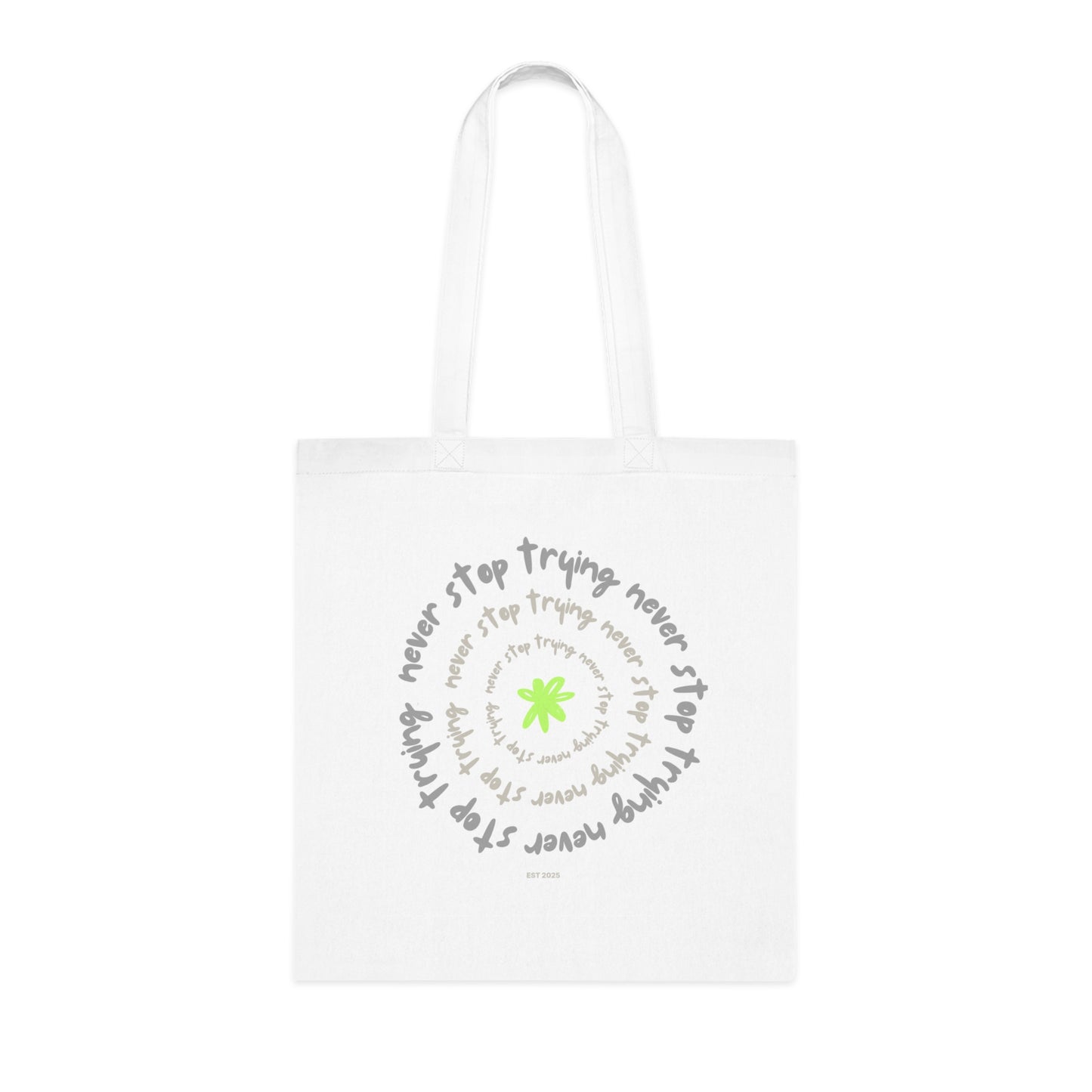 Inspirational Quote Cotton Tote Bag | Eco-Friendly Shopping, Gift for Students, Motivational Pouch, Reusable Grocery Bag, Planner Accessory