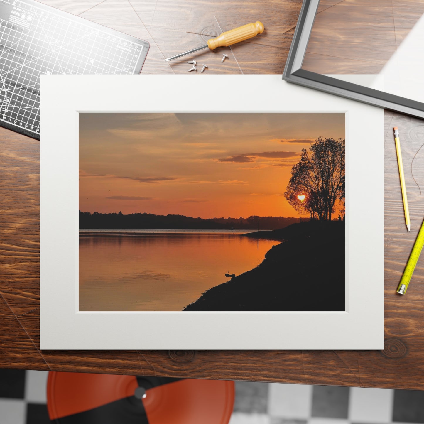 Art Print: Tranquil Scottish Sunset
