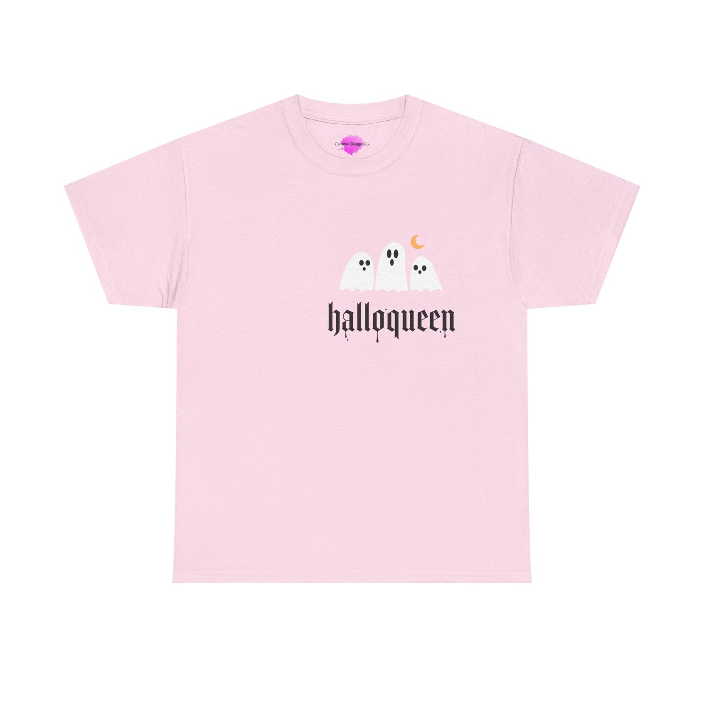 Halloween Ghosts T-Shirt | Unisex Heavy Cotton Tee | Hallowqueen Design | Spooky Season Apparel, Fall Fashion, Halloween Costume