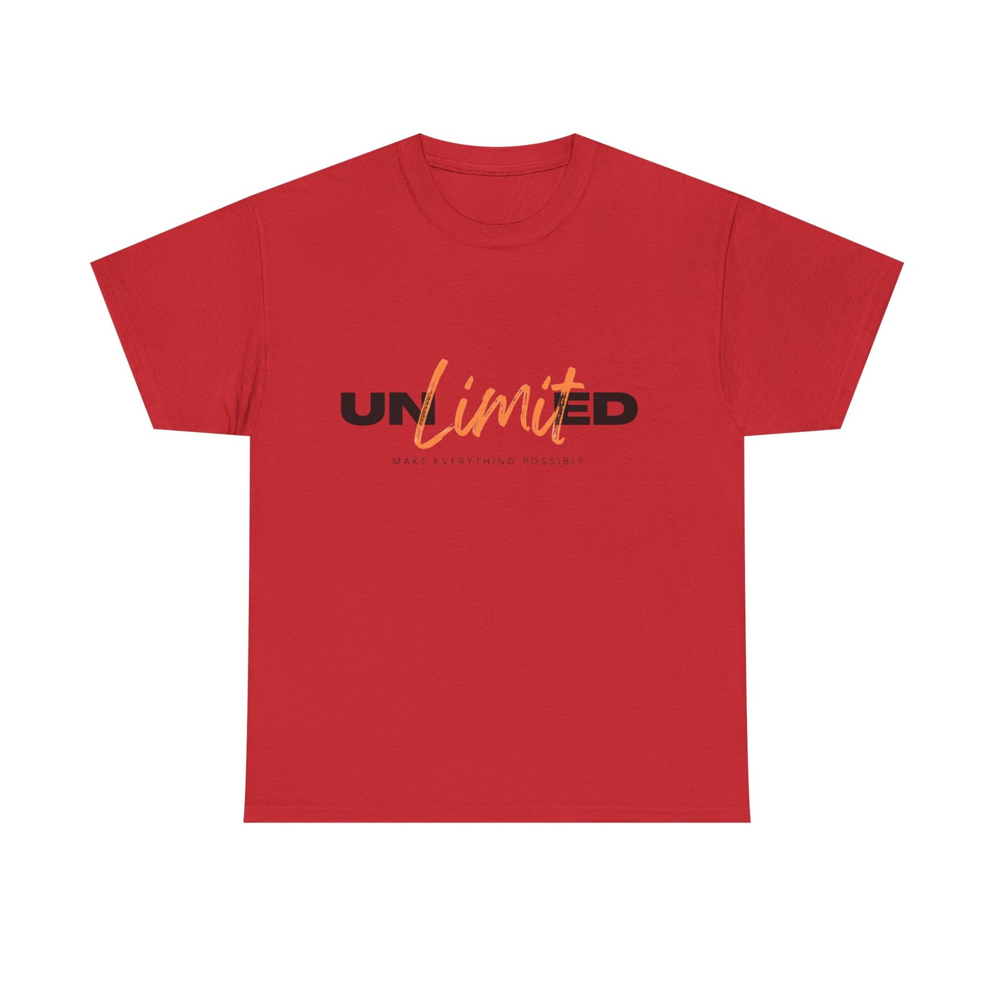 Unlimited Unisex Heavy Cotton Tee - Empowerment Shirt, Gift for Friends, Motivational Clothing, Casual Wear, Everyday T-Shirt