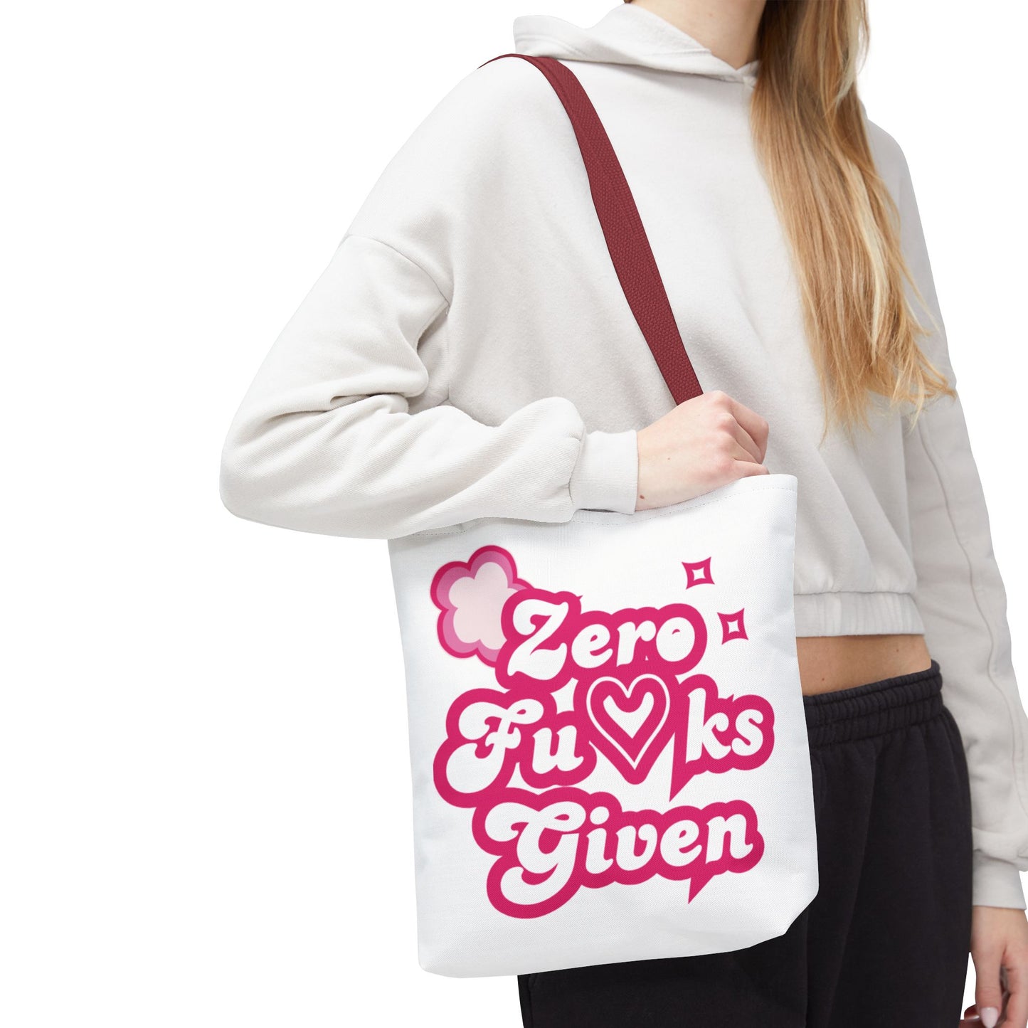 Zero F*cks Given Tote Bag - Fun and Sassy Statement Bag for Everyday Use!