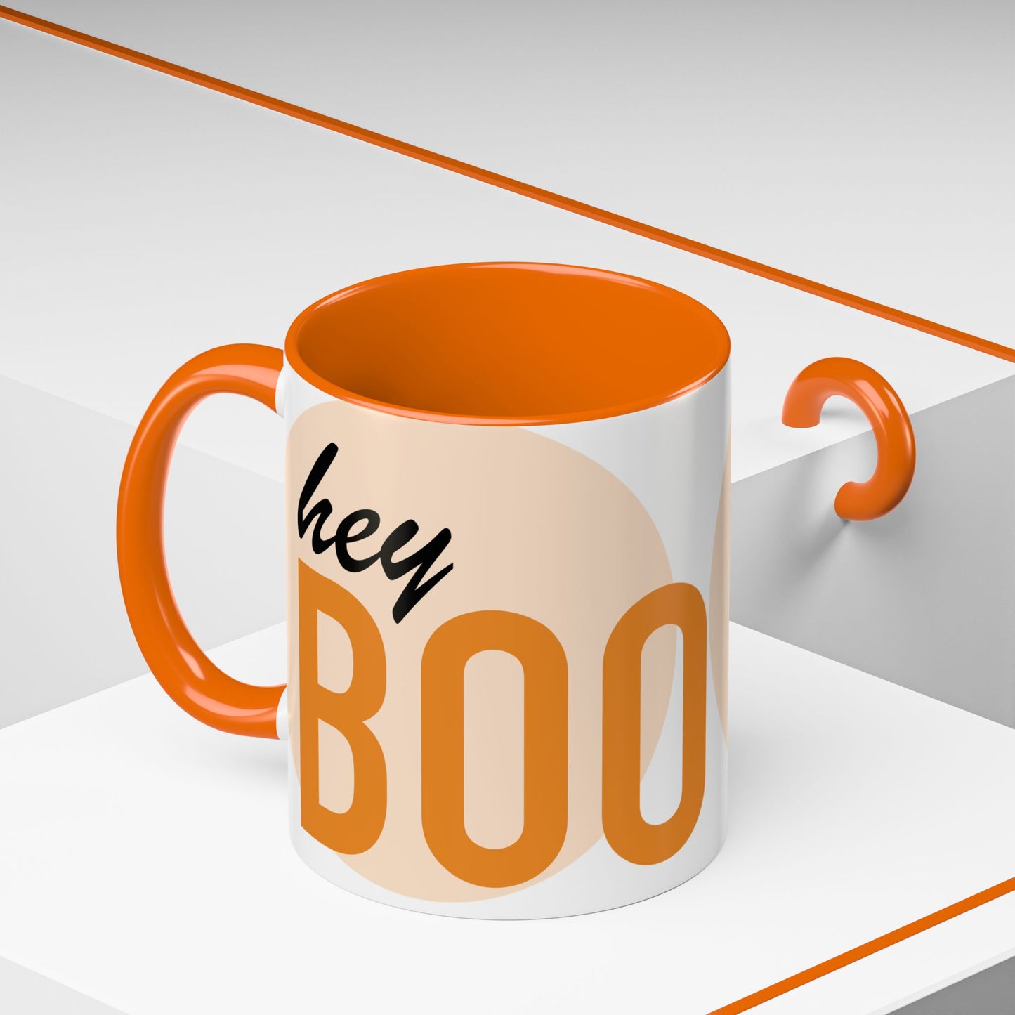 Mug - Hey BOO Halloween Accent Coffee Mug (11, 15oz)