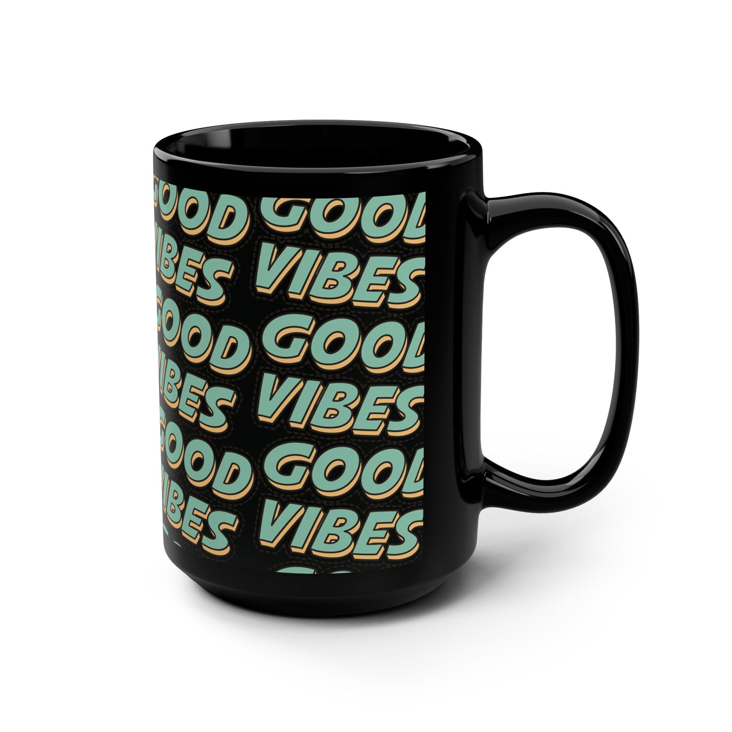 Good Vibes, Black Mug