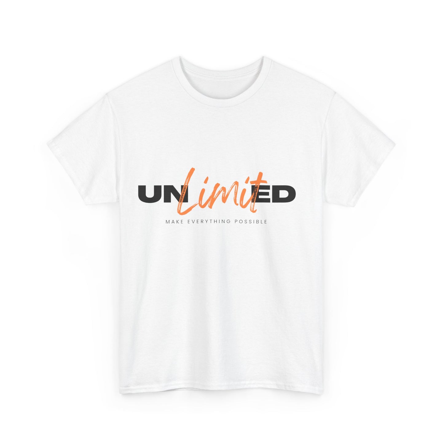 Unlimited Unisex Heavy Cotton Tee - Empowerment Shirt, Gift for Friends, Motivational Clothing, Casual Wear, Everyday T-Shirt