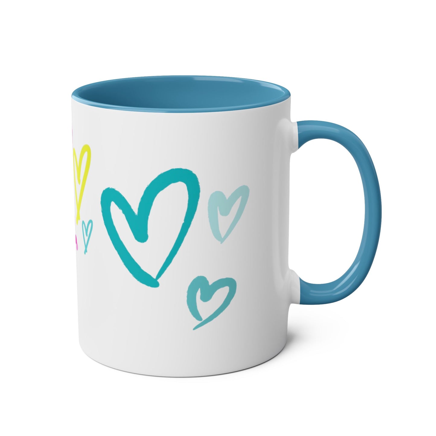 Inspirational Two-Tone Coffee Mug - You Are Enough, Motivational Gift, Self-Care Mug, Coffee Lover Gift, Cheerful Drinkware