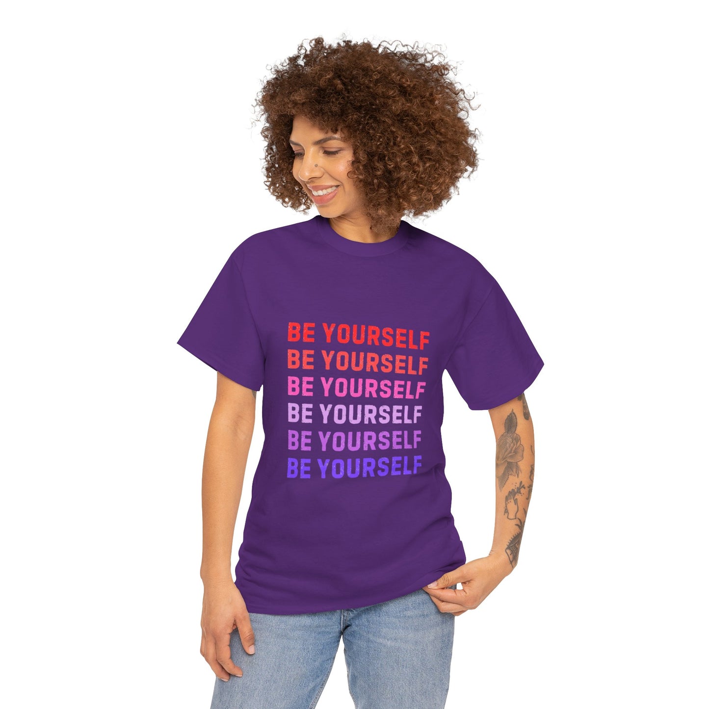 Bold Unisex Tee - Be Yourself Graphic Design