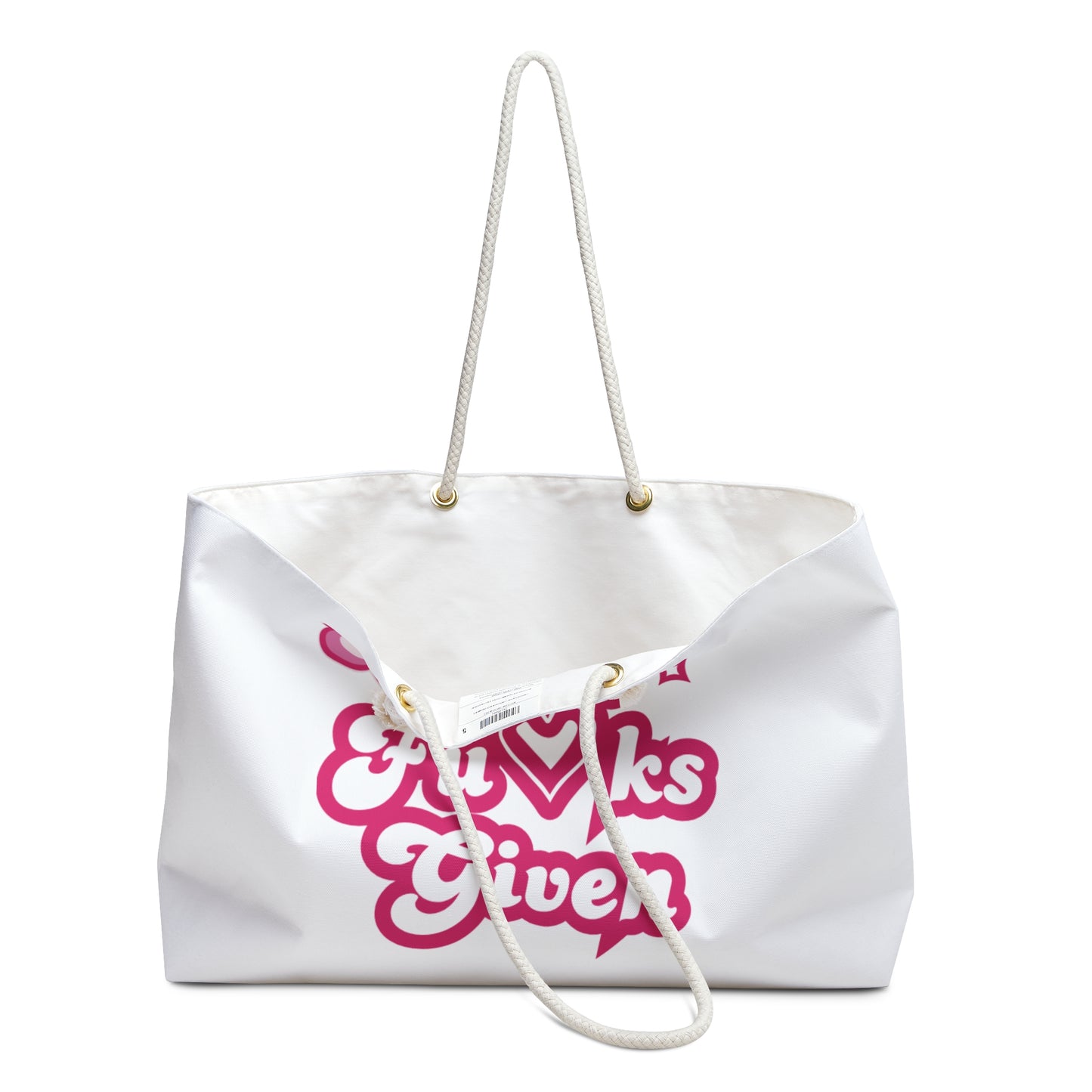 Zero F*cks Given Weekender Bag - Stylish Tote for Travel & Leisure