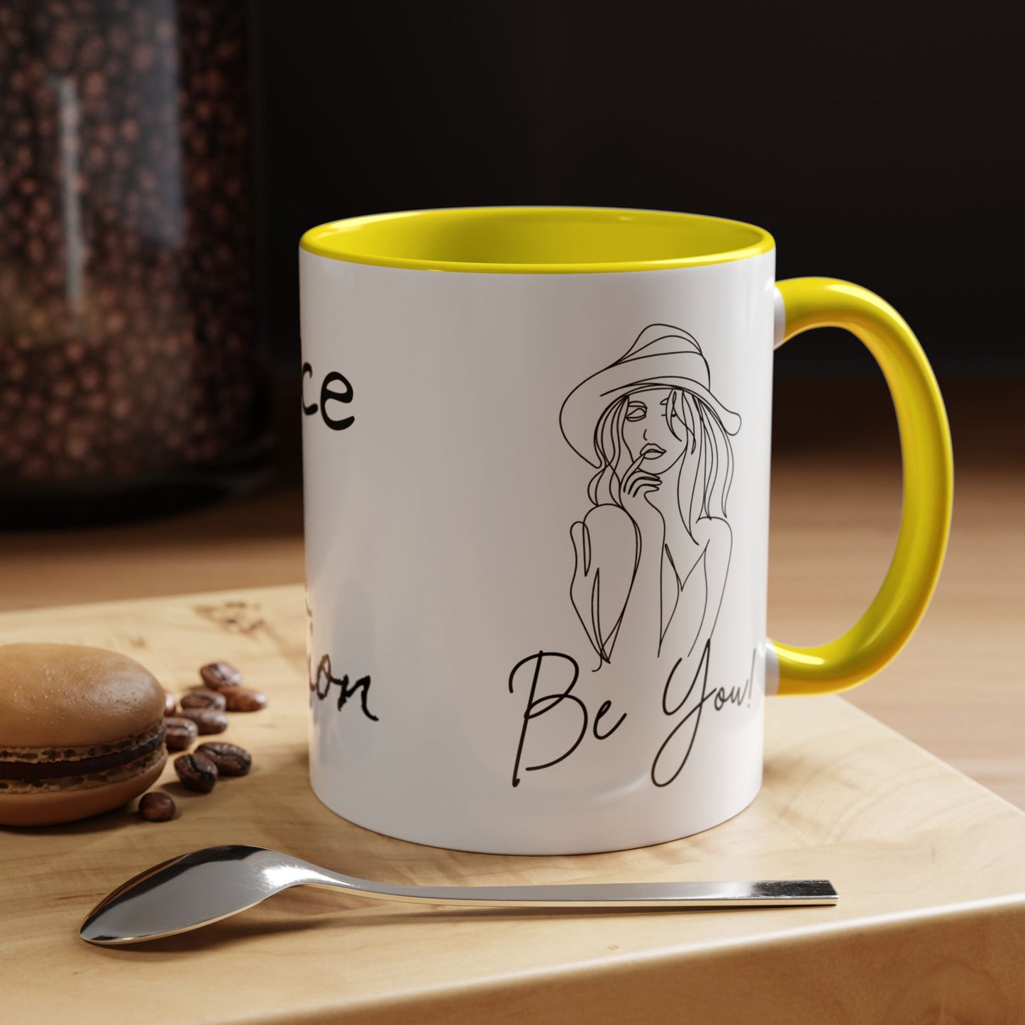 Inspirational Accent Coffee Mug - "Be You!" - 11oz & 15oz