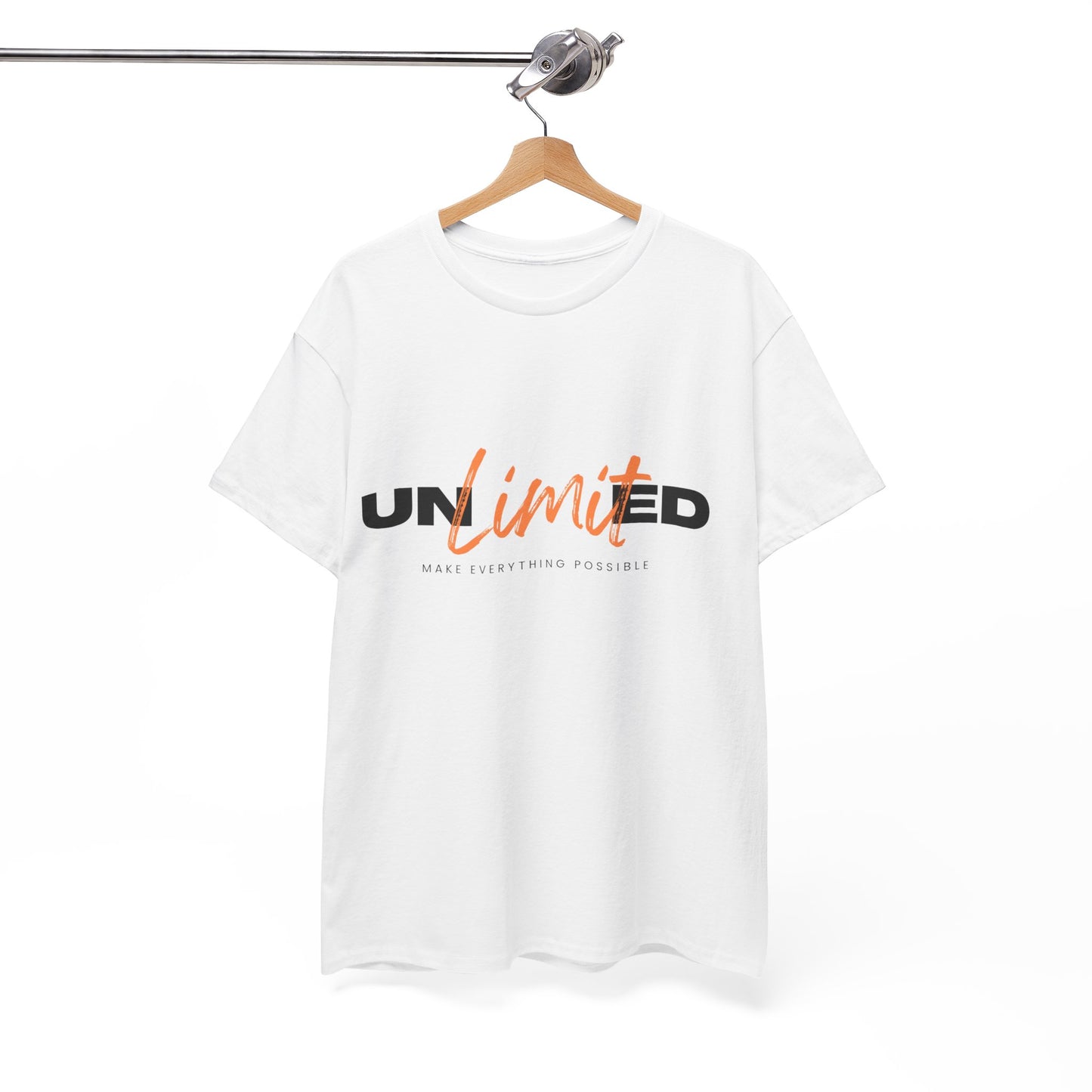 Unlimited Unisex Heavy Cotton Tee - Empowerment Shirt, Gift for Friends, Motivational Clothing, Casual Wear, Everyday T-Shirt