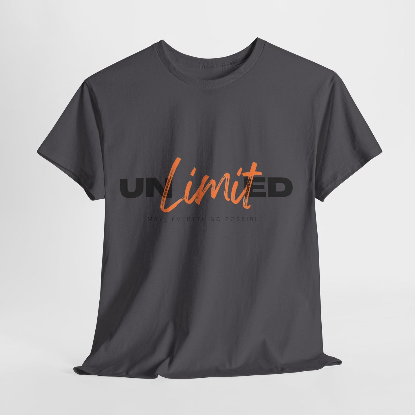 Unlimited Unisex Heavy Cotton Tee - Empowerment Shirt, Gift for Friends, Motivational Clothing, Casual Wear, Everyday T-Shirt