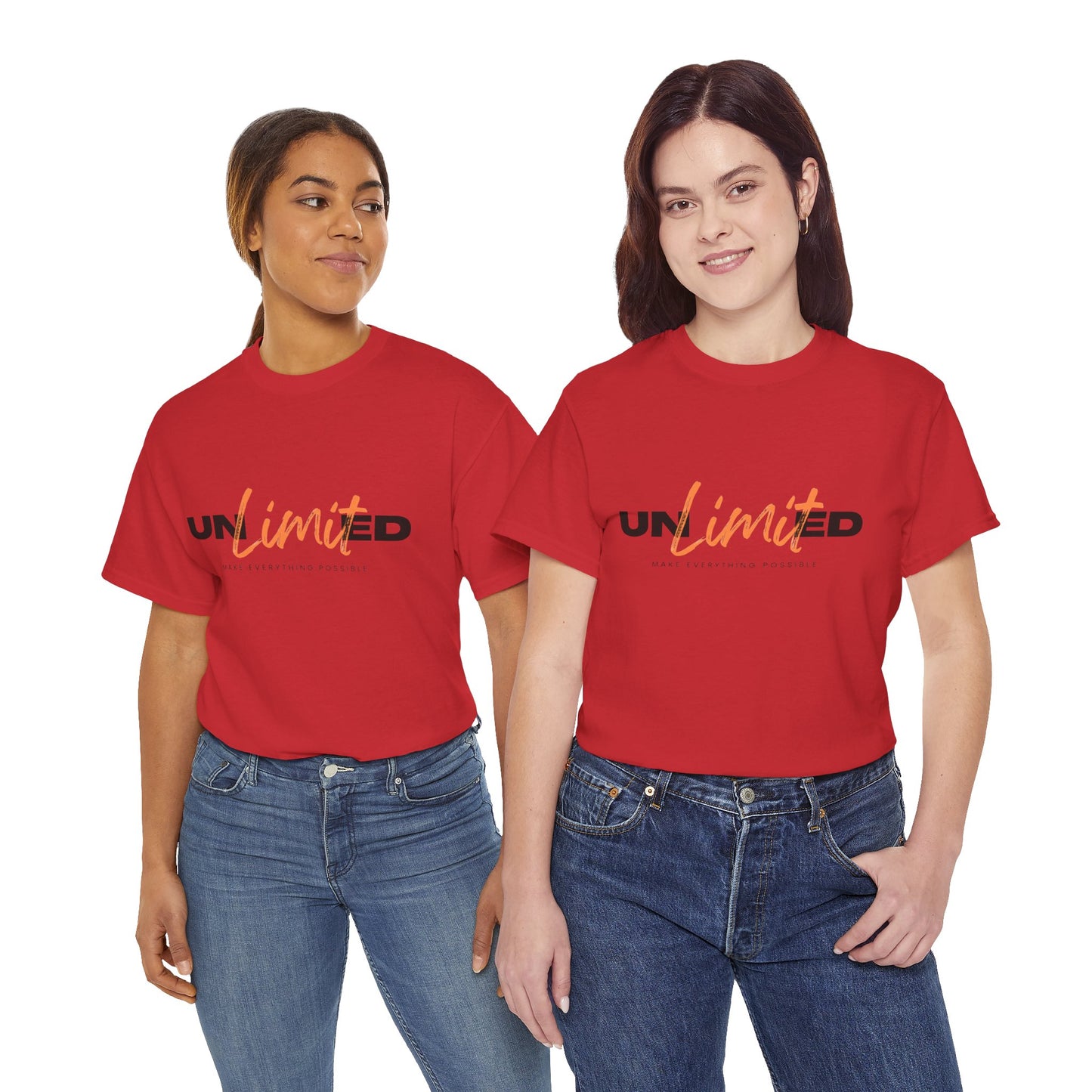 Unlimited Unisex Heavy Cotton Tee - Empowerment Shirt, Gift for Friends, Motivational Clothing, Casual Wear, Everyday T-Shirt