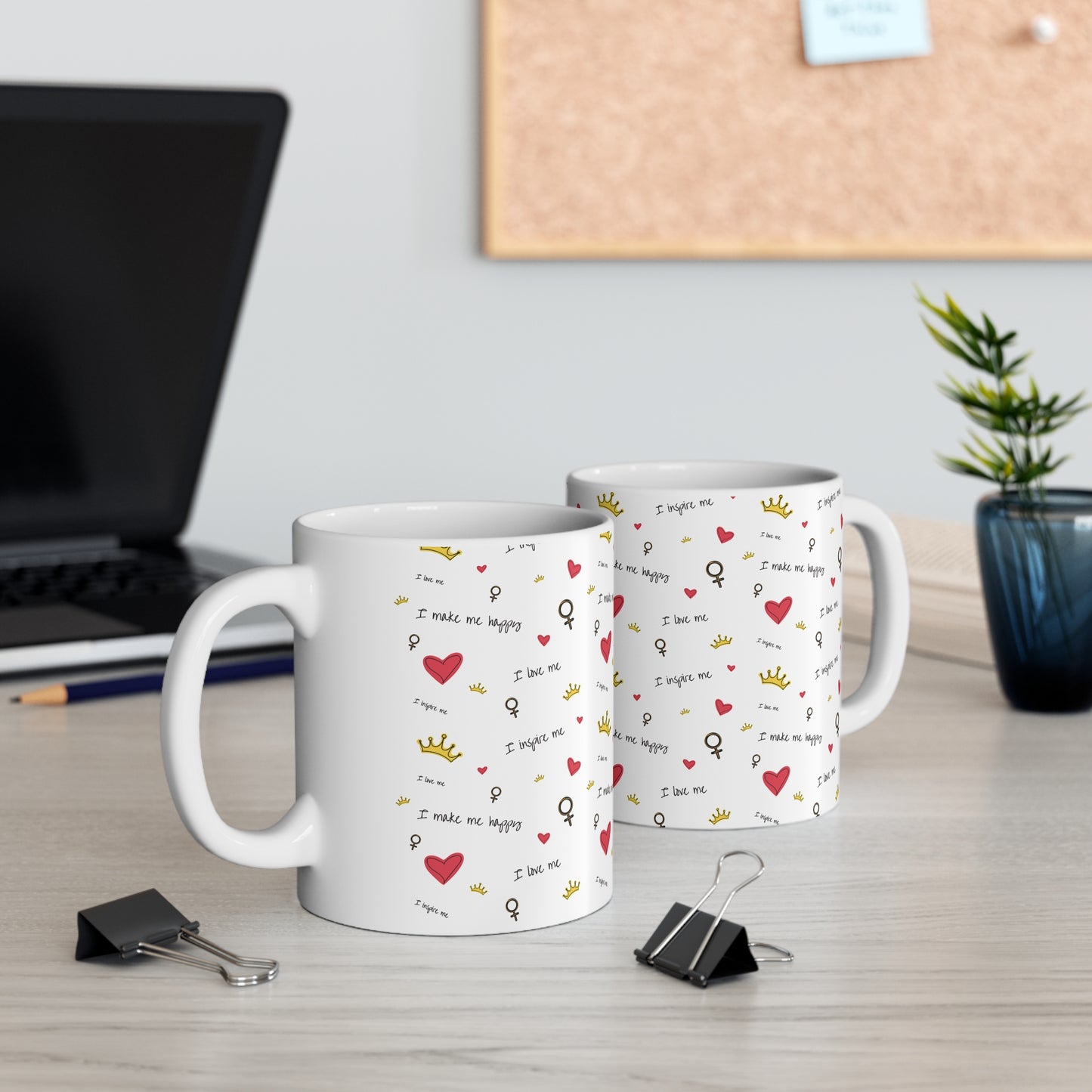 Inspirational Ceramic Coffee Cups - 11oz & 15oz - Perfect Gift for Motivation and Celebration