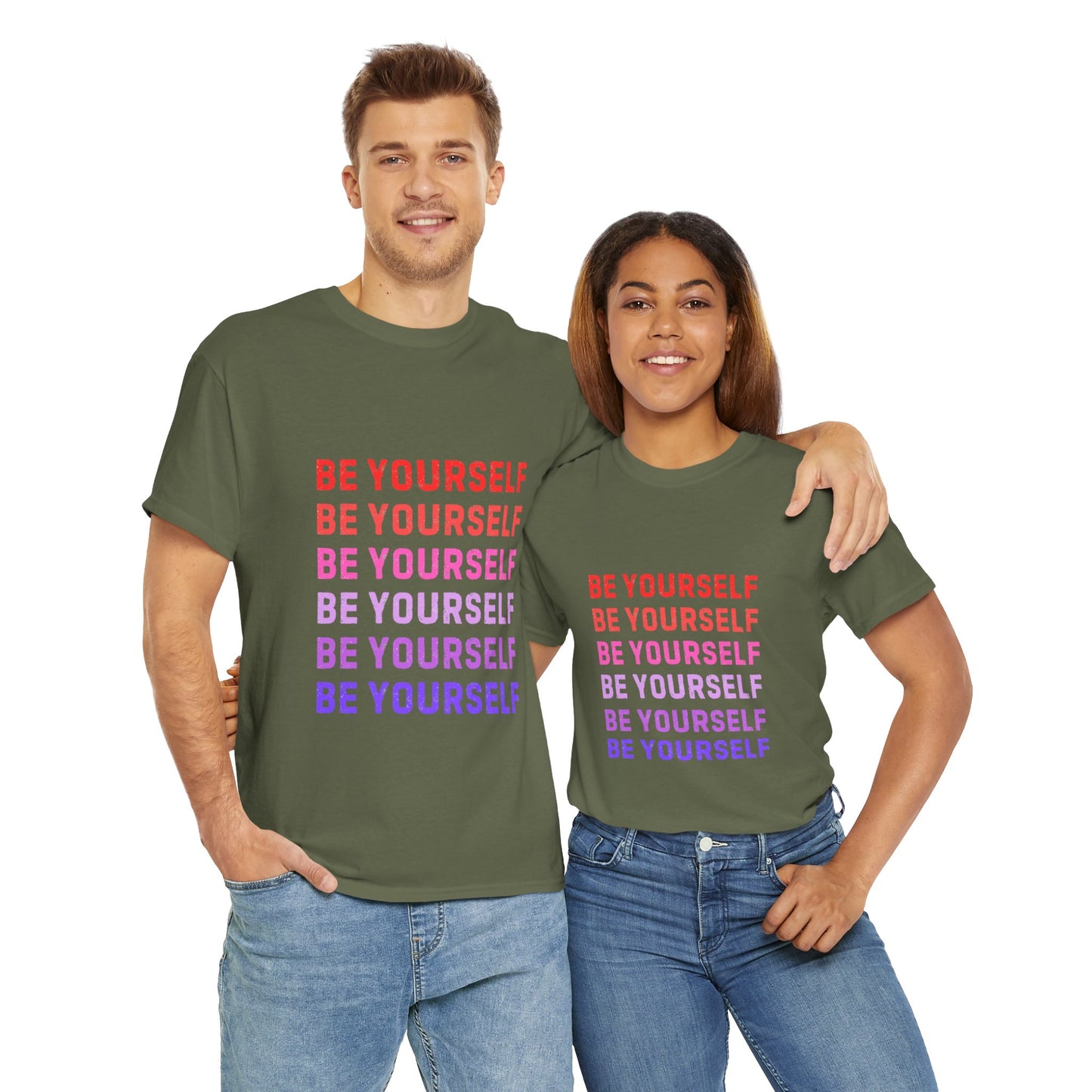 Bold Unisex Tee - Be Yourself Graphic Design