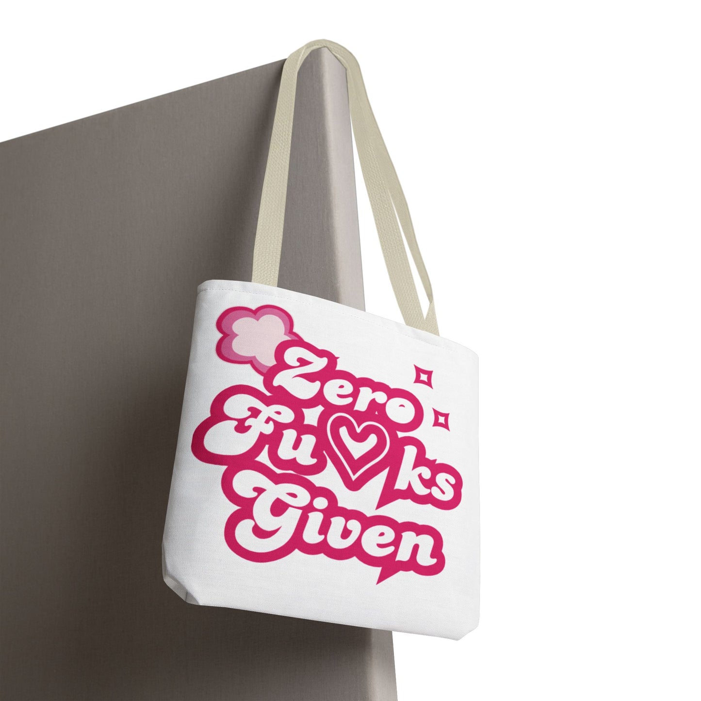 Zero F*cks Given Tote Bag - Fun and Sassy Statement Bag for Everyday Use!