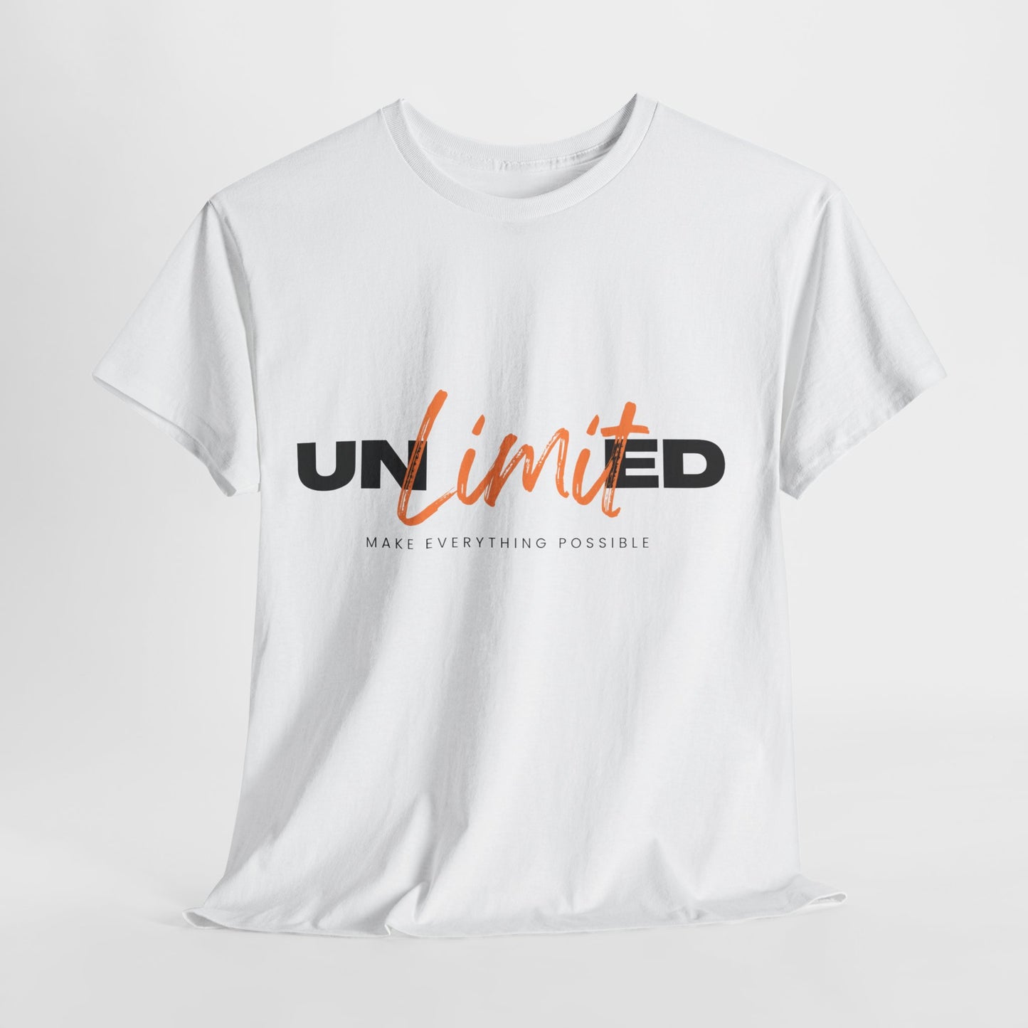 Unlimited Unisex Heavy Cotton Tee - Empowerment Shirt, Gift for Friends, Motivational Clothing, Casual Wear, Everyday T-Shirt
