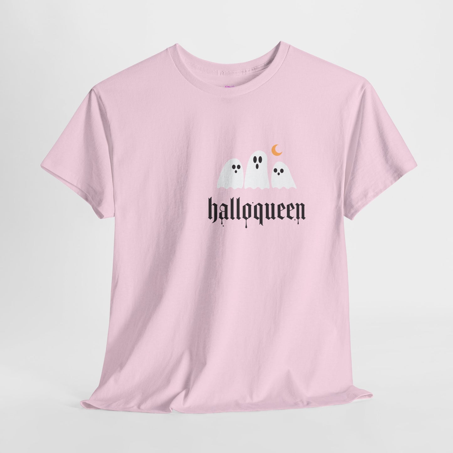Halloween Ghosts T-Shirt | Unisex Heavy Cotton Tee | Hallowqueen Design | Spooky Season Apparel, Fall Fashion, Halloween Costume