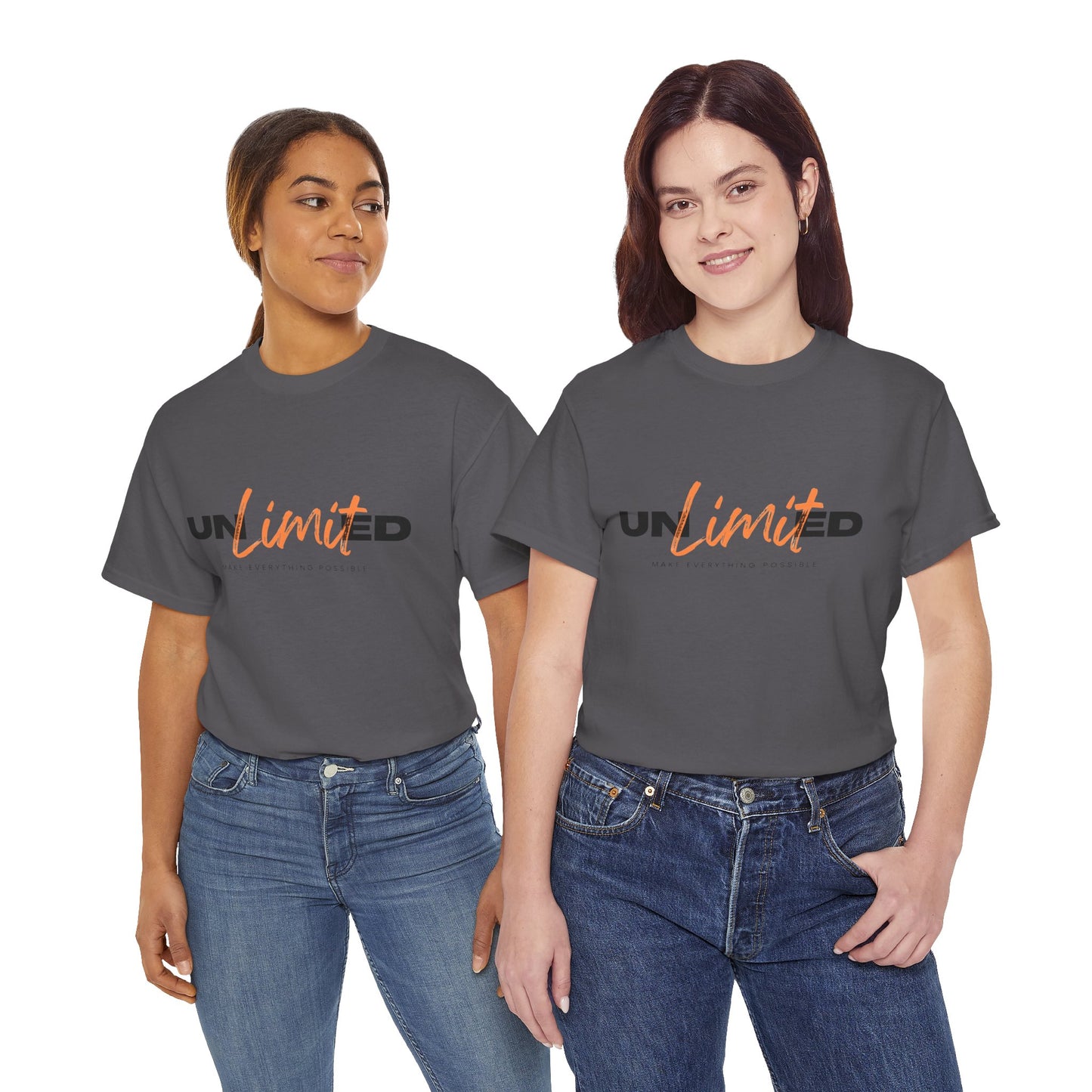 Unlimited Unisex Heavy Cotton Tee - Empowerment Shirt, Gift for Friends, Motivational Clothing, Casual Wear, Everyday T-Shirt