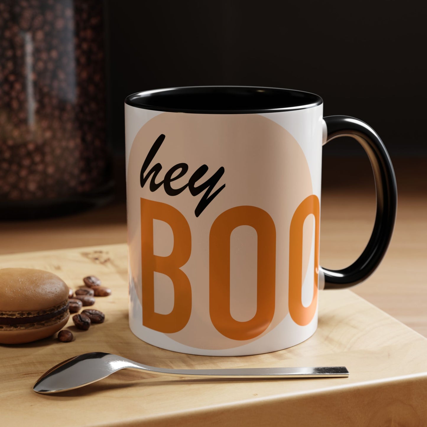 Mug - Hey BOO Halloween Accent Coffee Mug (11, 15oz)
