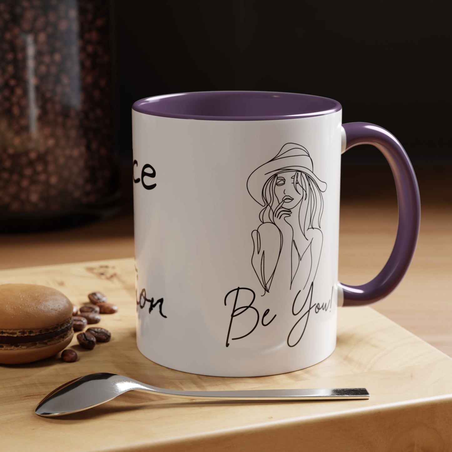 Inspirational Accent Coffee Mug - "Be You!" - 11oz & 15oz
