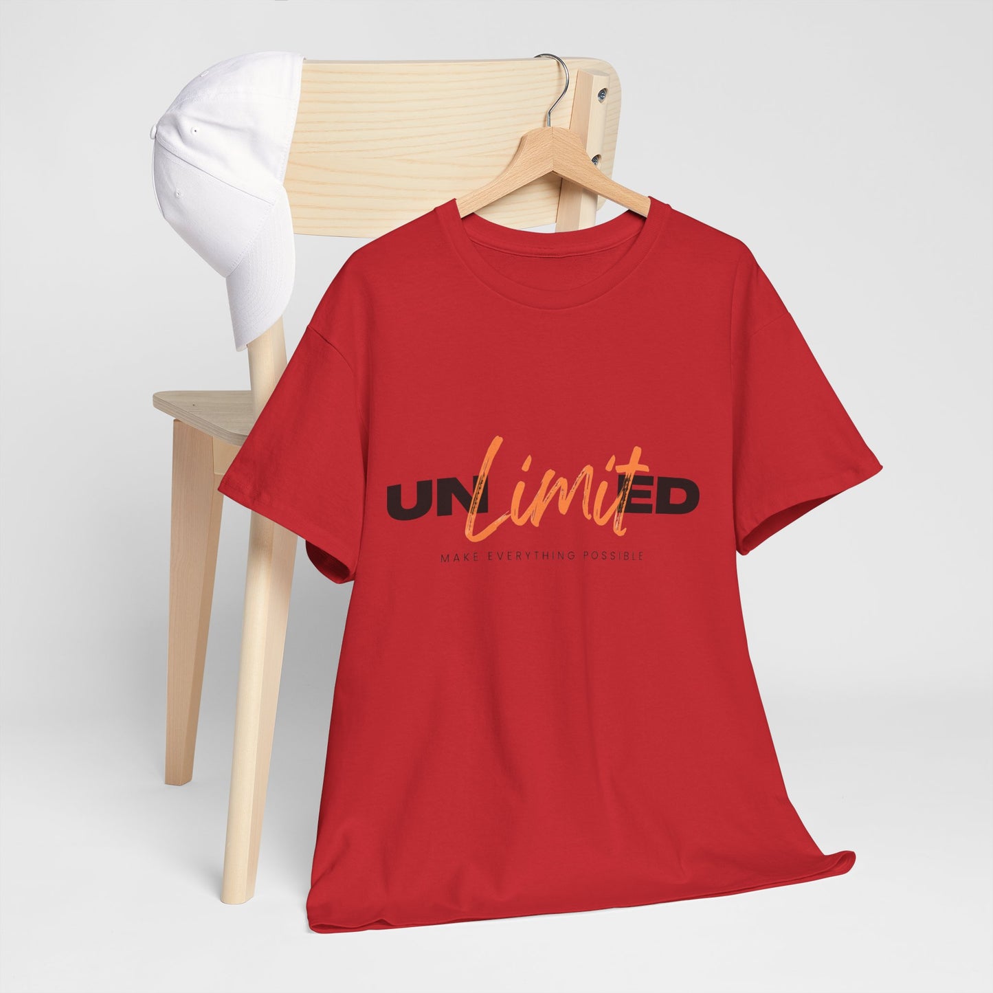 Unlimited Unisex Heavy Cotton Tee - Empowerment Shirt, Gift for Friends, Motivational Clothing, Casual Wear, Everyday T-Shirt