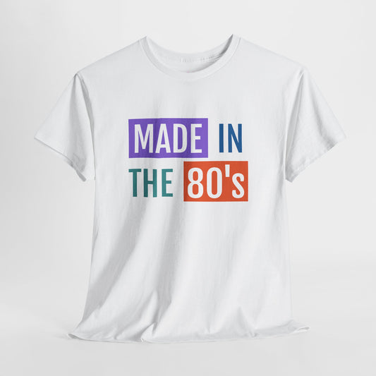 Vintage 80s Unisex Tee - Bold and Colorful Design
