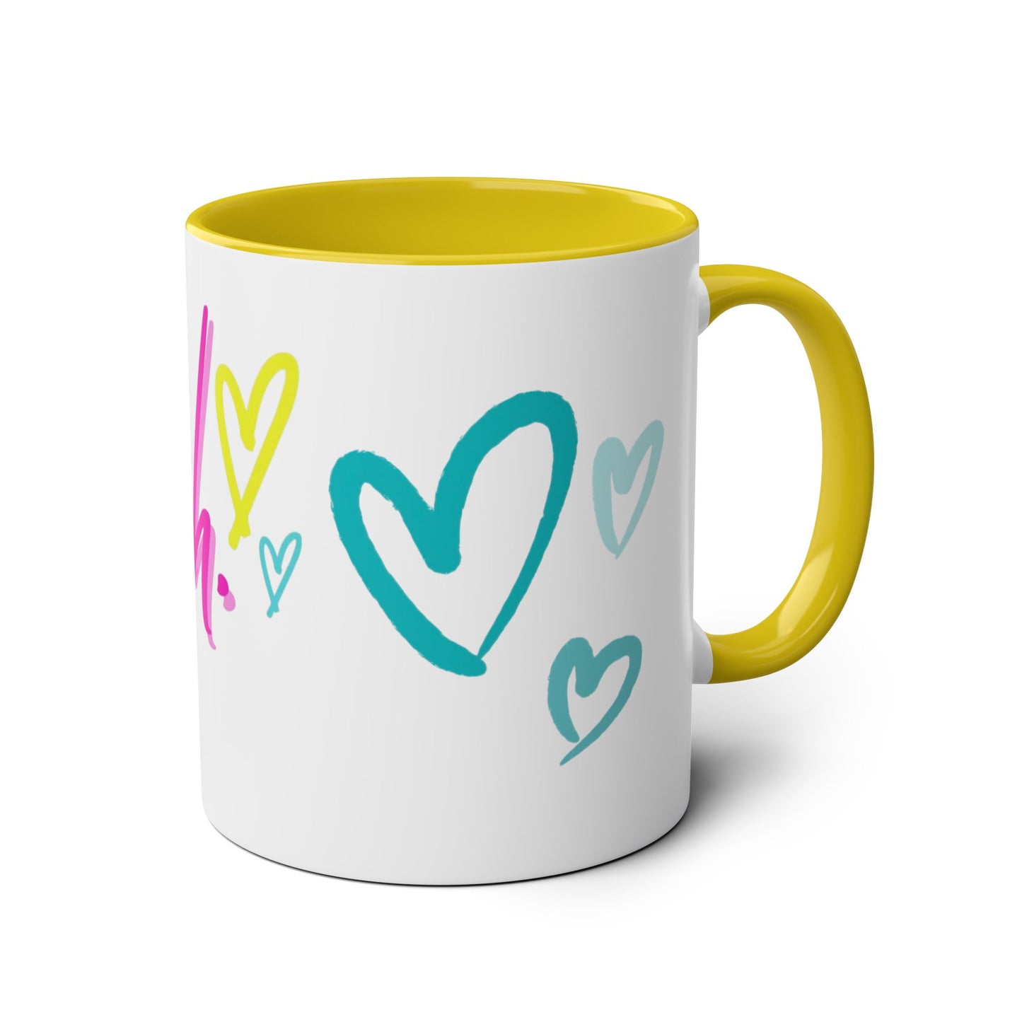 Inspirational Two-Tone Coffee Mug - You Are Enough, Motivational Gift, Self-Care Mug, Coffee Lover Gift, Cheerful Drinkware