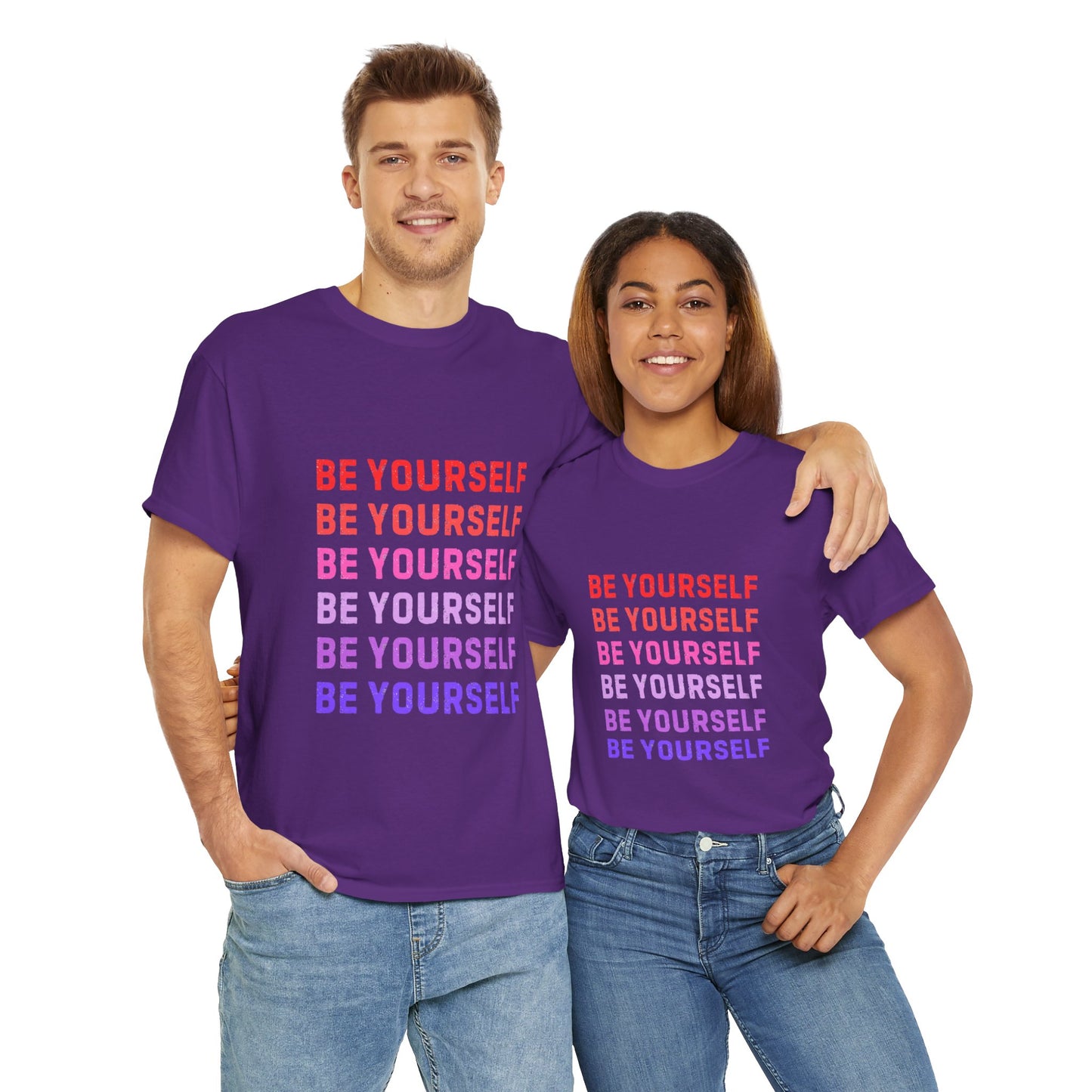 Bold Unisex Tee - Be Yourself Graphic Design