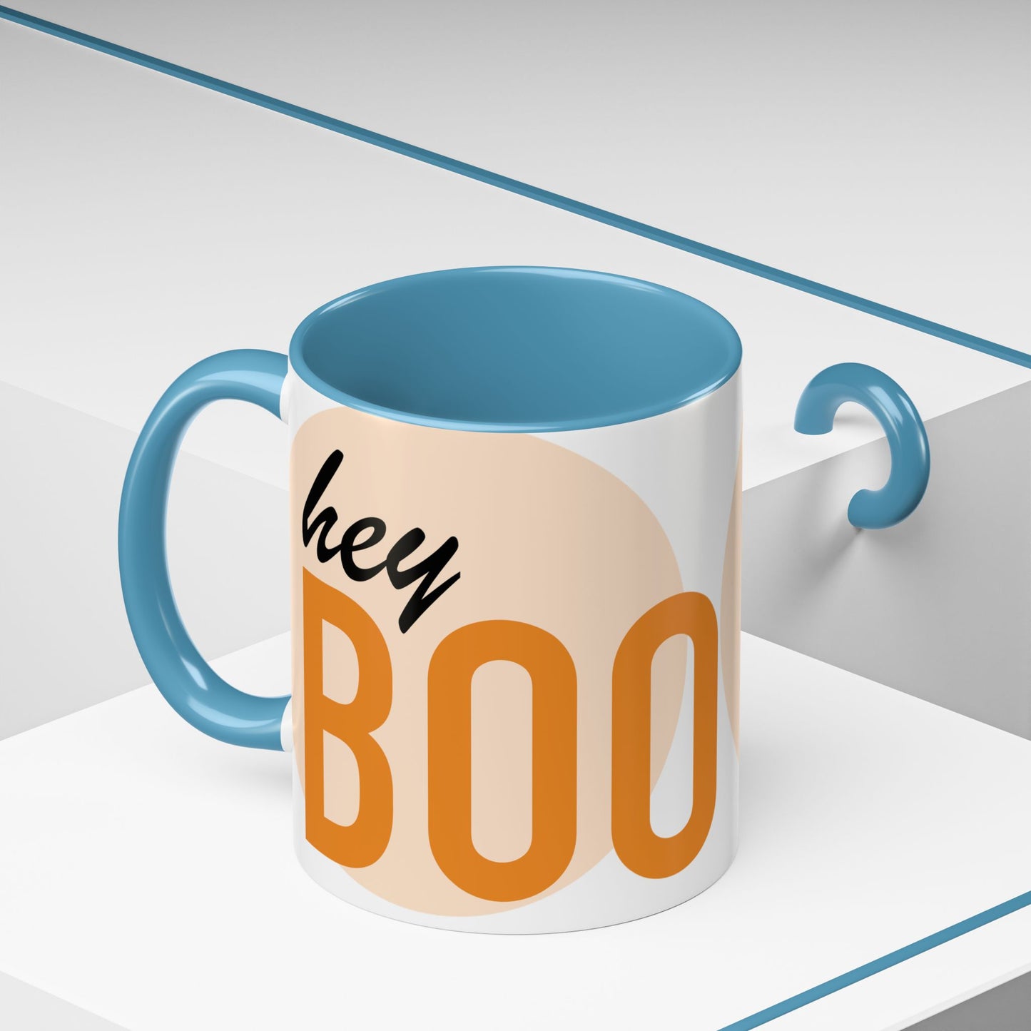 Mug - Hey BOO Halloween Accent Coffee Mug (11, 15oz)