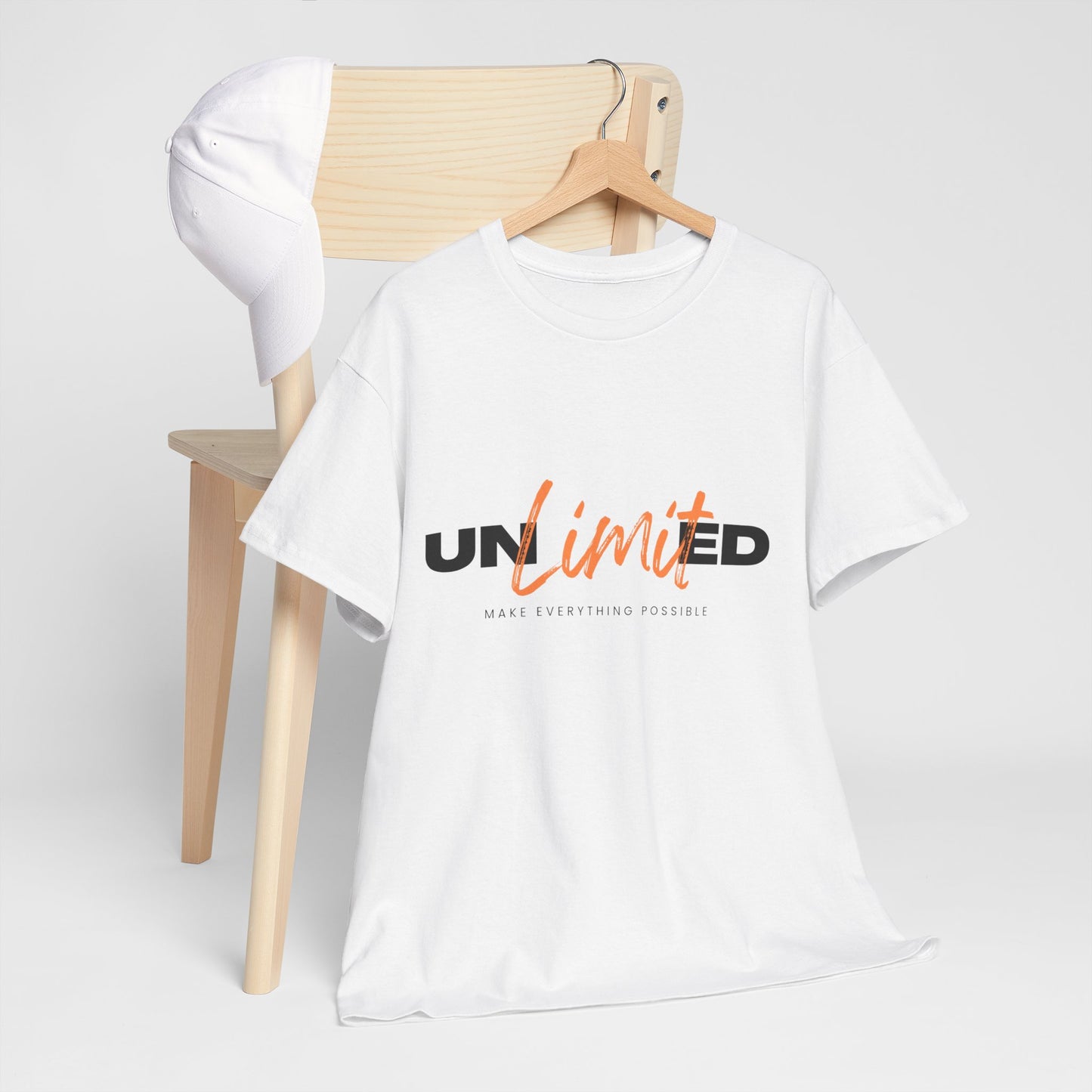 Unlimited Unisex Heavy Cotton Tee - Empowerment Shirt, Gift for Friends, Motivational Clothing, Casual Wear, Everyday T-Shirt
