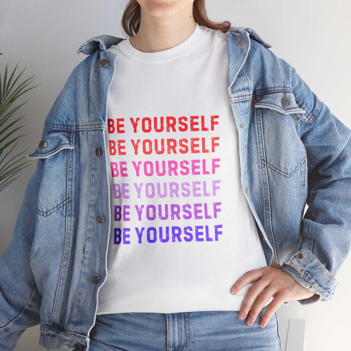 Bold Unisex Tee - Be Yourself Graphic Design