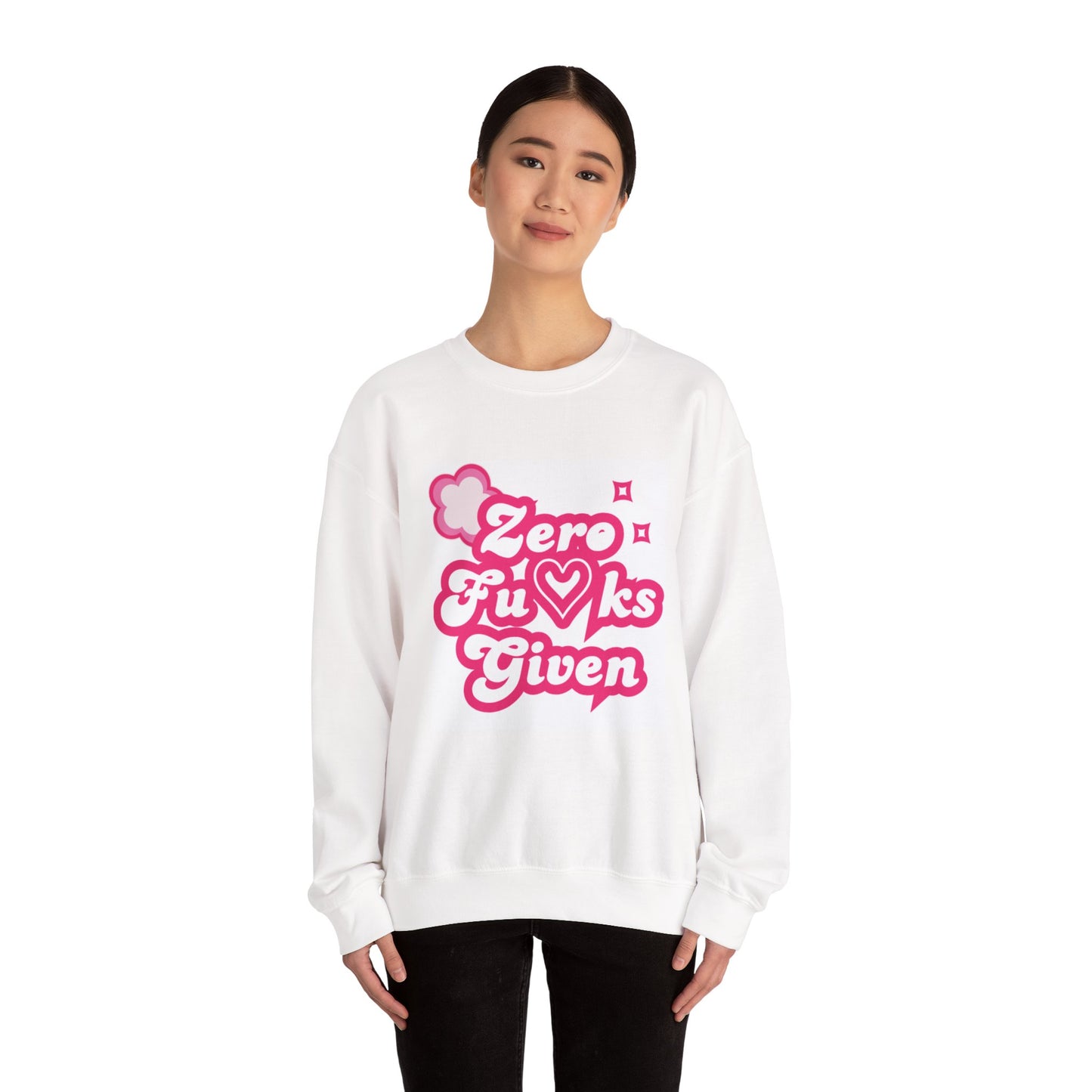 Pink Zero F*cks Given Sweatshirt
