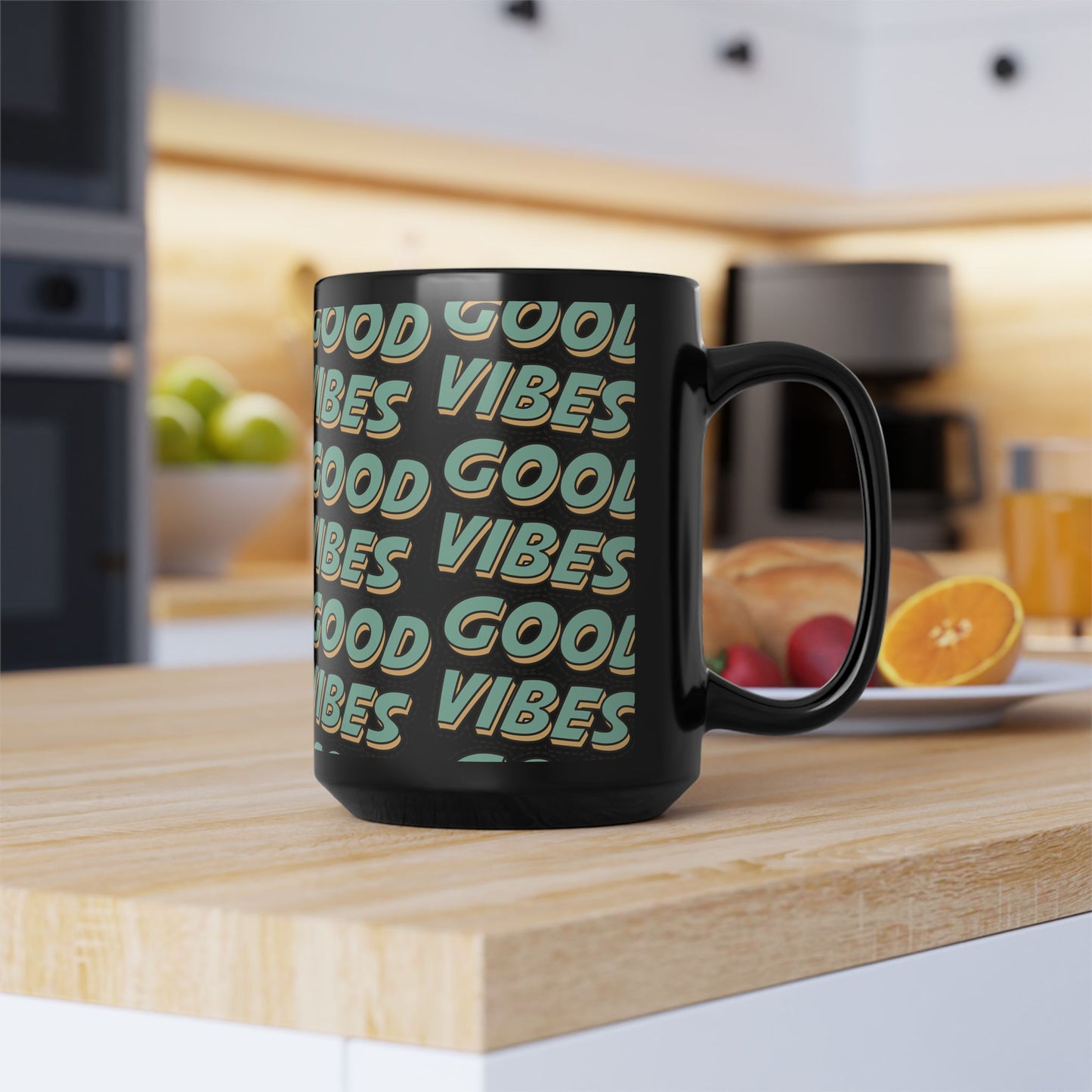 Good Vibes, Black Mug