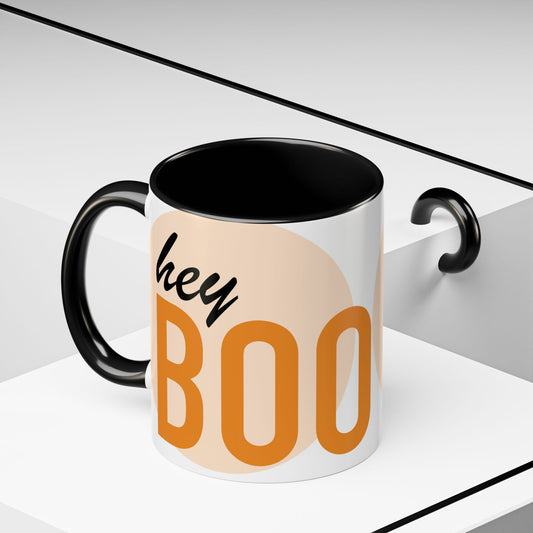 Mug - Hey BOO Halloween Accent Coffee Mug (11, 15oz)