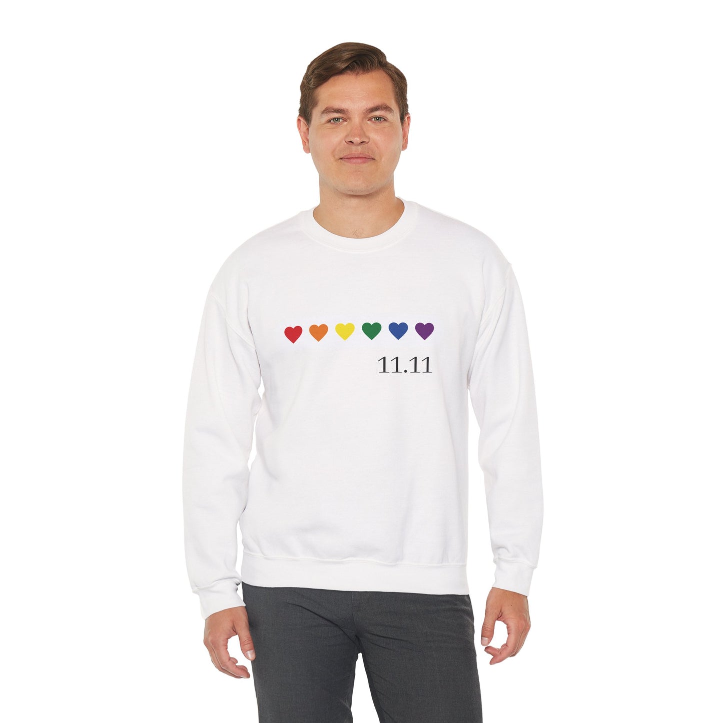 Colorful Hearts Angel Numbers Sweatshirt