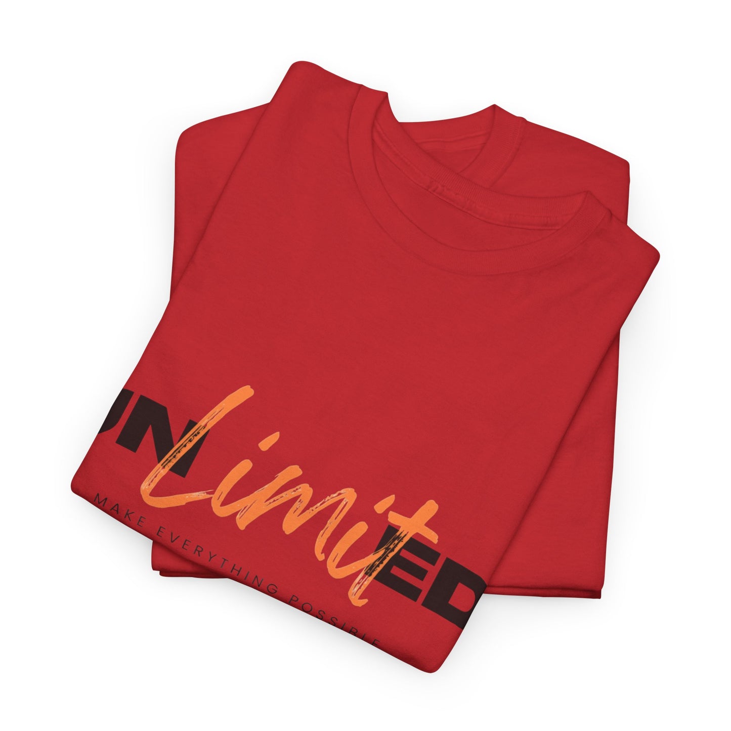Unlimited Unisex Heavy Cotton Tee - Empowerment Shirt, Gift for Friends, Motivational Clothing, Casual Wear, Everyday T-Shirt